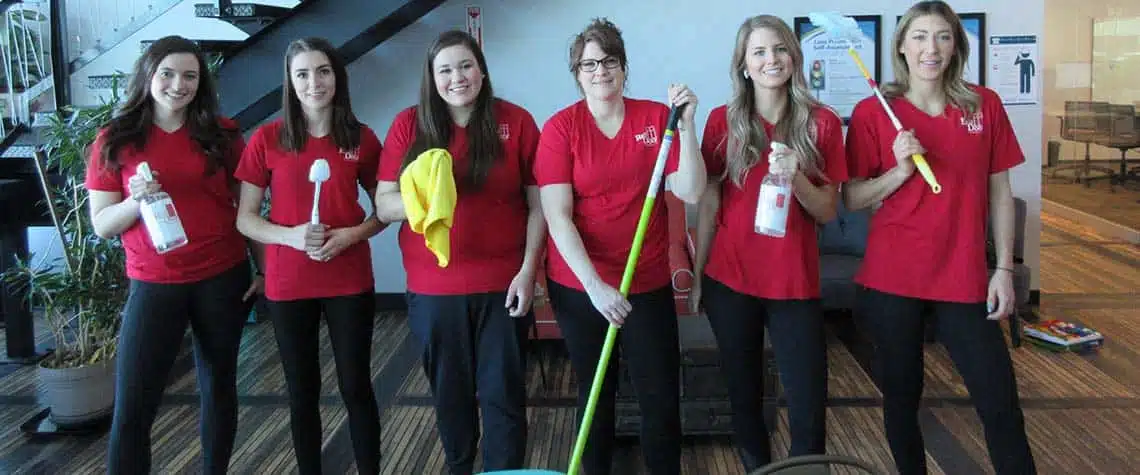 commercial janitorial services provided by Red Door Cleaning