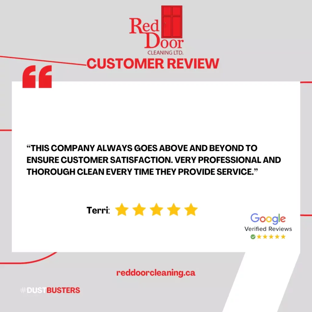 red door office cleaning review